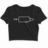 Coding Nerd Engineering CODE IS CLEAN MIND IS DIRTY Custom Printed Graphic Design Crop Top T-Shirt for Women
